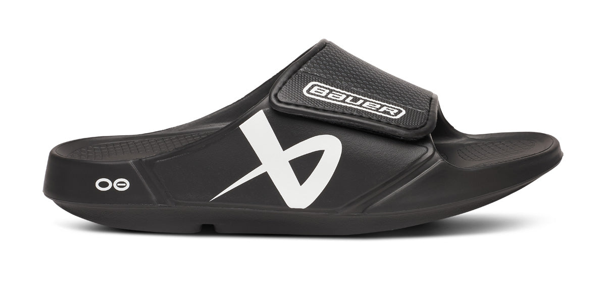 BAUER/OOFOS Women's OOahh Sport Flex Sandal – Black