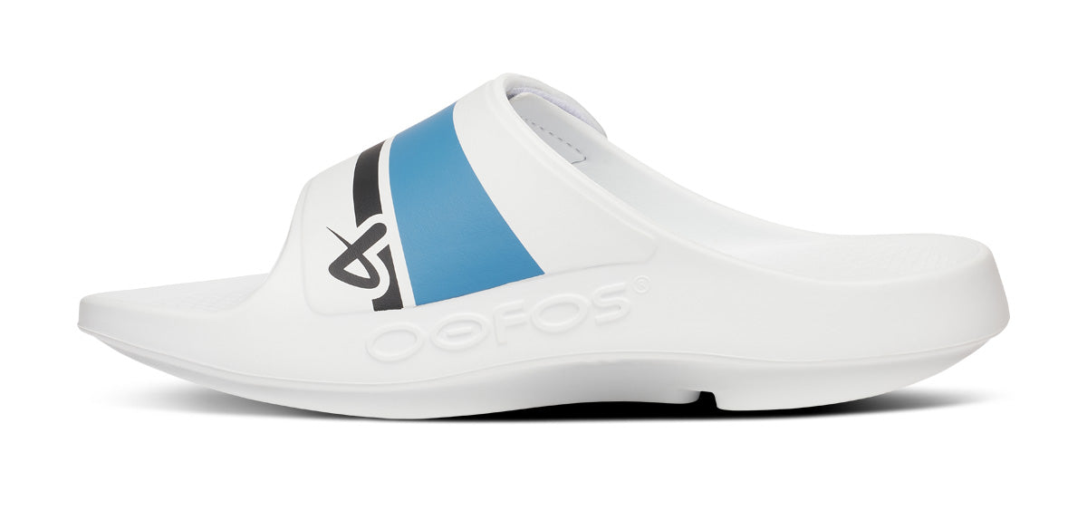 BAUER/OOFOS Men's OOahh Sport Flex Sandal – White