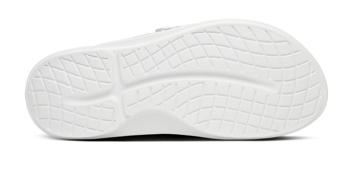BAUER/OOFOS Men's OOahh Sport Flex Sandal – White